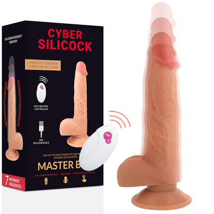 CYBER SILICOCK - REMOTE CONTROL REALISTIC MASTER BEN 23.88 CM -O- 4.3 CM - NOCTURNA DESIRES
