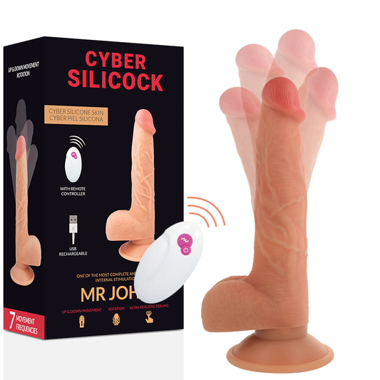 CYBER SILICOCK - REMOTE CONTROL REALISTIC MR JOHN 23.88 CM -O- 4.3 CM - NOCTURNA DESIRES