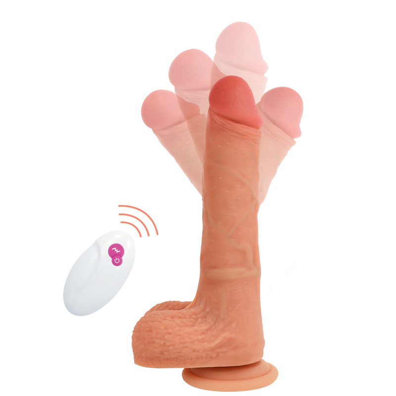 CYBER SILICOCK - REMOTE CONTROL REALISTIC MR RICK 20.9 CM -O- 4 CM - NOCTURNA DESIRES