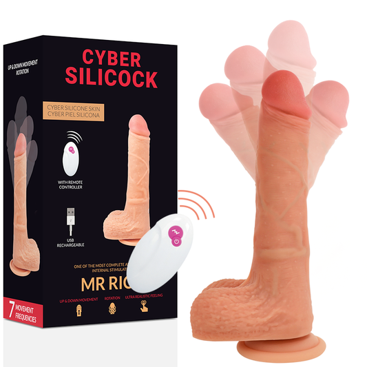 CYBER SILICOCK - REMOTE CONTROL REALISTIC MR RICK 20.9 CM -O- 4 CM - NOCTURNA DESIRES