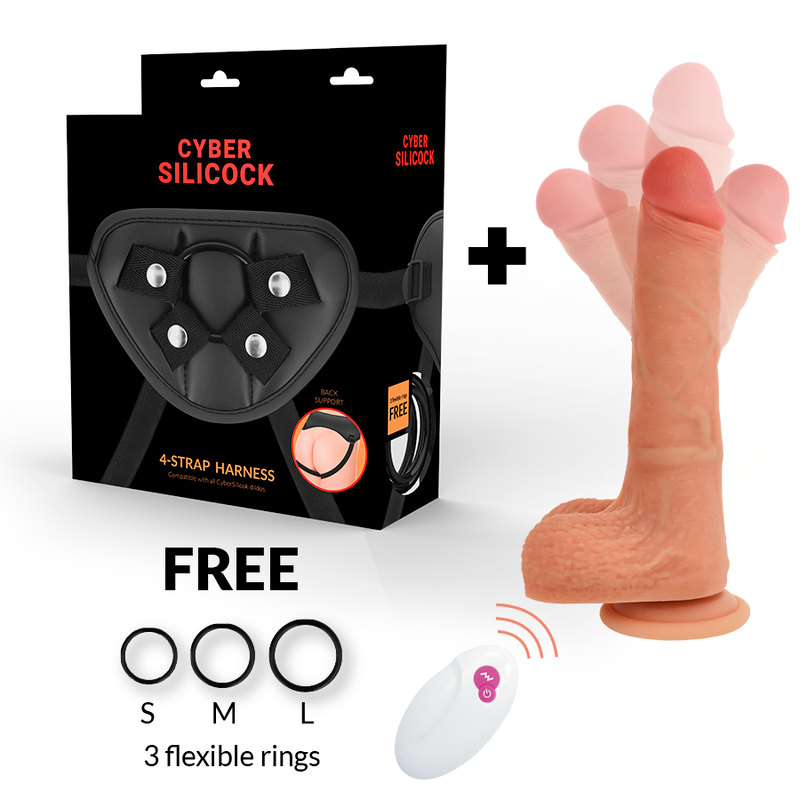 CYBER SILICOCK - STRAP-ON MR RICK REMOTE CONTROL - NOCTURNA DESIRES