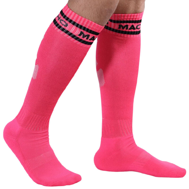MACHO - LONG SOCKS ONE SIZE PINK - NOCTURNA DESIRES