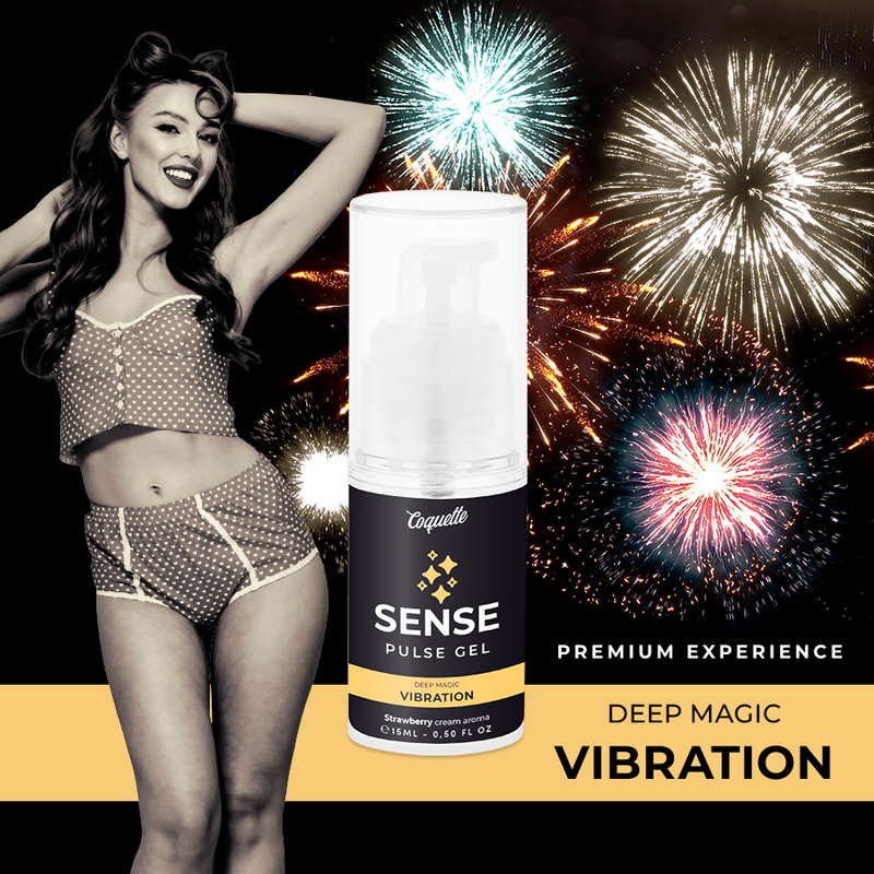 COQUETTE CHIC DESIRE - PULSE GEL STRAWBERRY MAGIC VIBRATION PREMIUM 15ML - NOCTURNA DESIRES