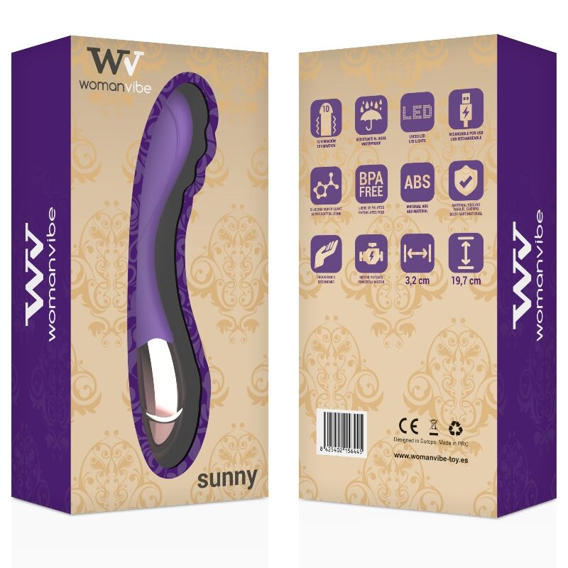WOMANVIBE - SUNNY SILICONE RECHARGEABLE VIBRATOR WOMANVIBE  NOCTURNA DESIRES