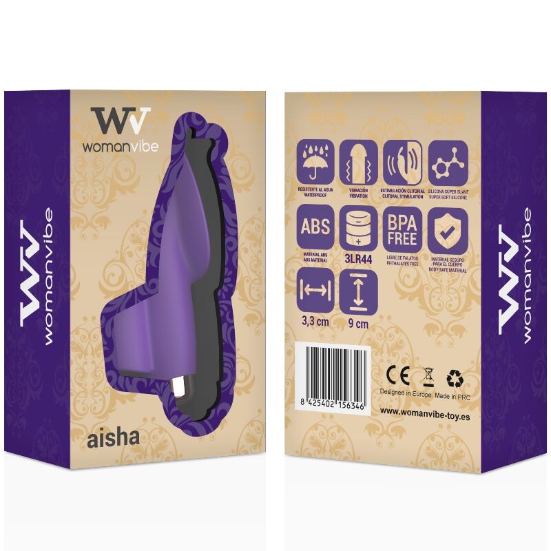 WOMANVIBE - AISHA SILICONE STIMULATOR FINGER WOMANVIBE  NOCTURNA DESIRES