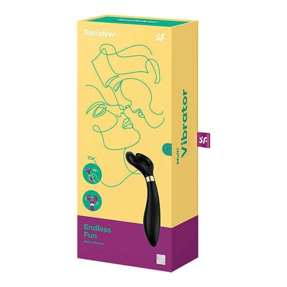 SATISFYER - ENDLESS FUN MULTI VIBRATOR 3 BLACK - NOCTURNA DESIRES