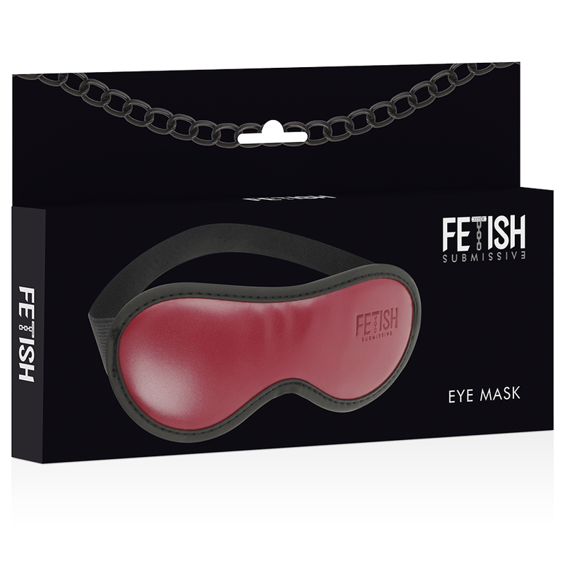 FETISH SUBMISSIVE DARK ROOM - VEGAN LEATHER MASK WITH NEOPRENE LINING - NOCTURNA DESIRES