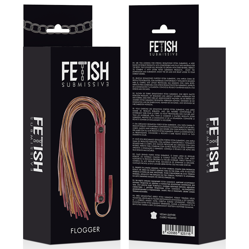 FETISH SUBMISSIVE DARK ROOM - VEGAN LEATHER WHIP - NOCTURNA DESIRES