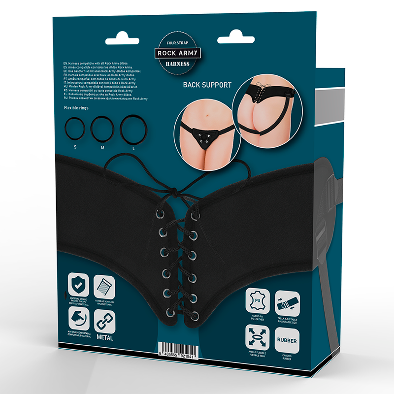 ROCKARMY - ADJUSTABLE HARNESS AND FLEXIBLE RINGS - NOCTURNA DESIRES