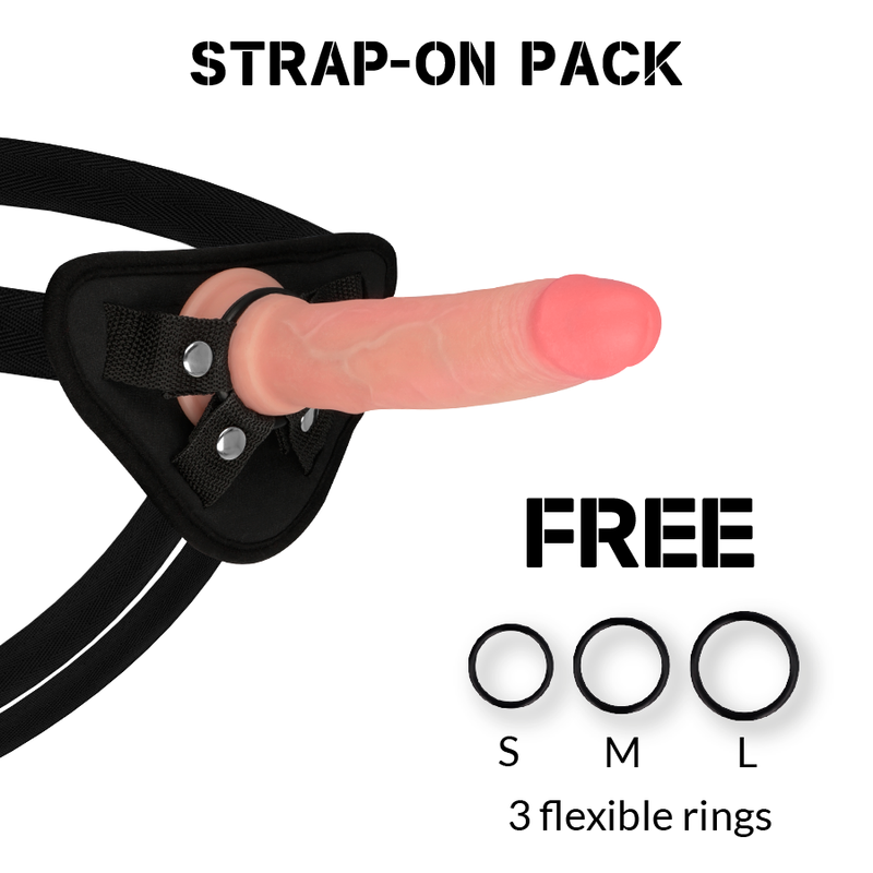 ROCKARMY - HARNESS + LIQUID SILICONE DILDO PREMIUM AVENGER 19 CM -O- 3.98 CM - NOCTURNA DESIRES