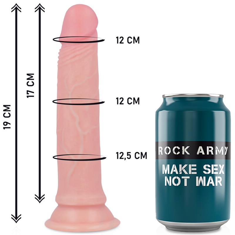 ROCKARMY - HARNESS + LIQUID SILICONE DILDO PREMIUM AVENGER 19 CM -O- 3.98 CM - NOCTURNA DESIRES