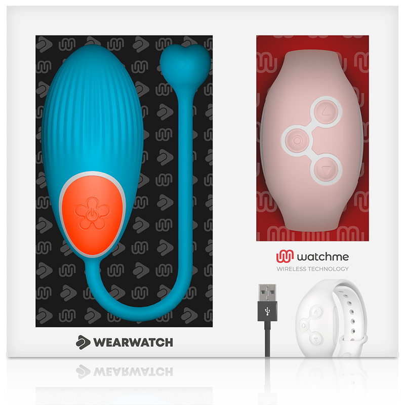 WEARWATCH - WATCHME TECHNOLOGY REMOTE CONTROL EGG BLUE / PINK - NOCTURNA DESIRES