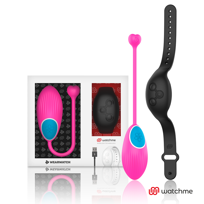 WEARWATCH - WATCHME TECHNOLOGY REMOTE CONTROL EGG FUCHSIA / JET - NOCTURNA DESIRES