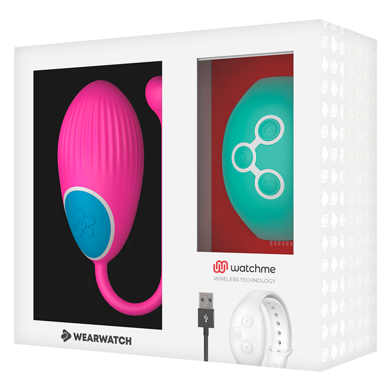 WEARWATCH - WATCHME TECHNOLOGY REMOTE CONTROL EGG FUCHSIA / SEAWATER - NOCTURNA DESIRES
