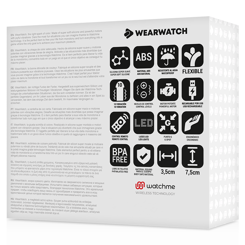 WEARWATCH - EGG REMOTE CONTROL WATCHME TECHNOLOGY SEA WATER / JET - NOCTURNA DESIRES