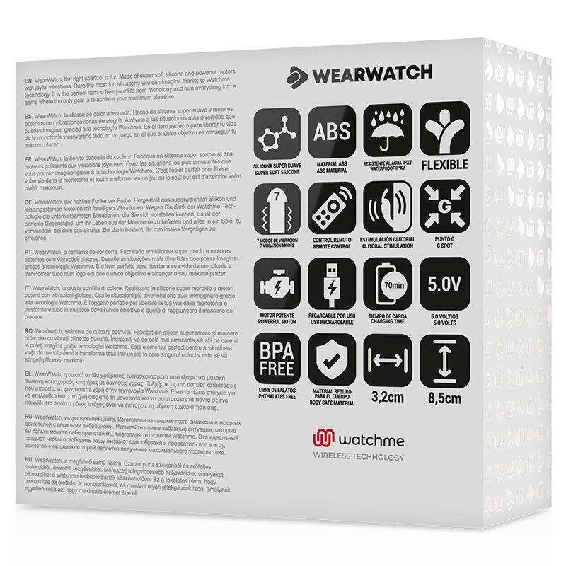 WEARWATCH - WATCHME DUAL TECHNOLOGY VIBRATOR INDIGO / JET - NOCTURNA DESIRES