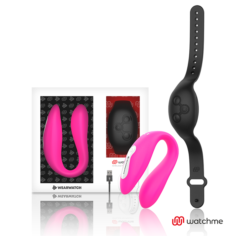 WEARWATCH - WATCHME DUAL TECHNOLOGY VIBRATOR FUCHSIA/AZABACHE - NOCTURNA DESIRES