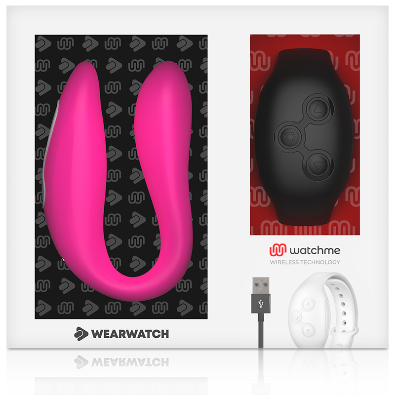 WEARWATCH - WATCHME DUAL TECHNOLOGY VIBRATOR FUCHSIA/AZABACHE - NOCTURNA DESIRES