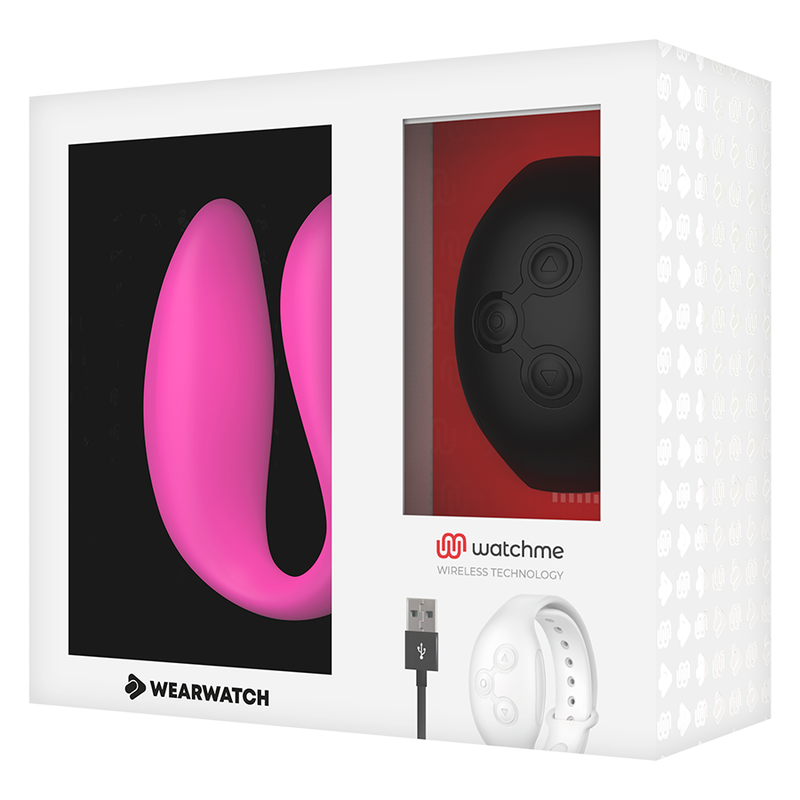 WEARWATCH - WATCHME DUAL TECHNOLOGY VIBRATOR FUCHSIA/AZABACHE - NOCTURNA DESIRES
