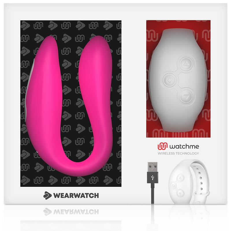 WEARWATCH - WATCHME DUAL TECHNOLOGY VIBRATOR FUCHSIA / SNOW - NOCTURNA DESIRES