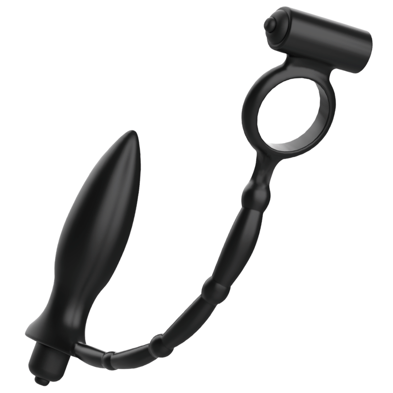 ADDICTED TOYS - ANAL PLUG WITH VIBRATORY RING - NOCTURNA DESIRES