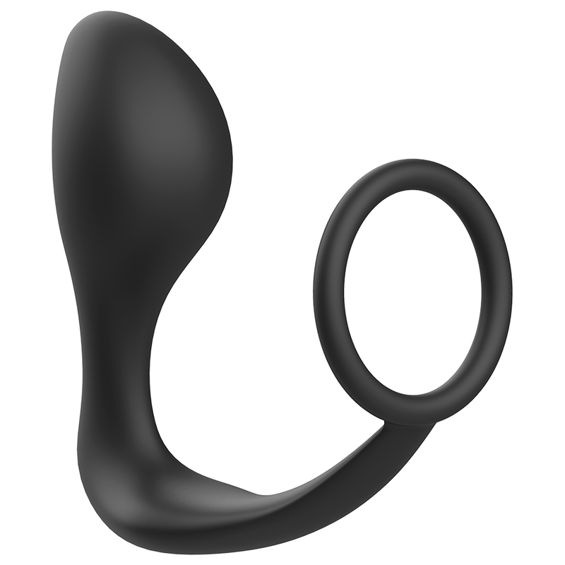 ADDICTED TOYS - ANAL PLUG WITH BLACK SILICONE RING - NOCTURNA DESIRES