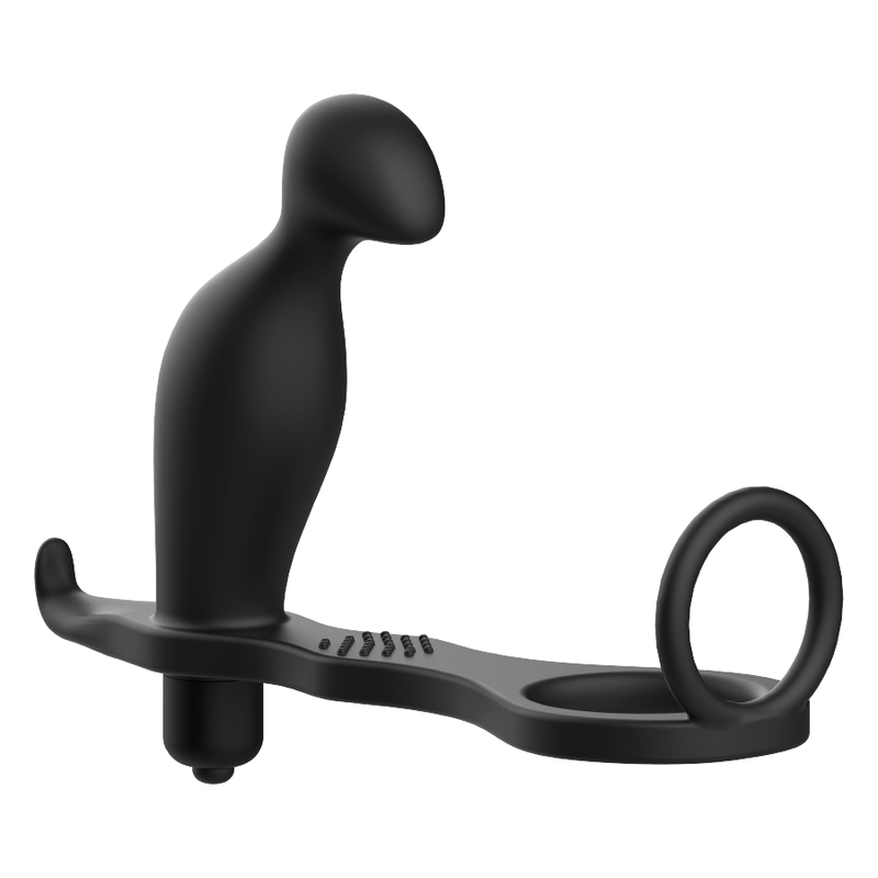ADDICTED TOYS - ANAL PLUG WITH BLACK SILICONE RING 12 CM - NOCTURNA DESIRES