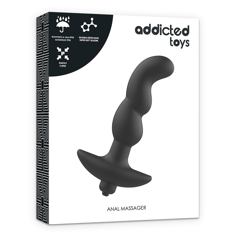 ADDICTED TOYS - ANAL MASSAGER WITH BLACK VIBRATION MODEL 2 - NOCTURNA DESIRES
