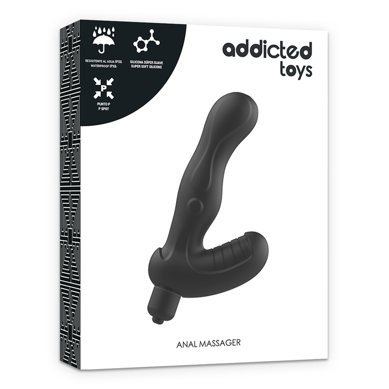 ADDICTED TOYS - P-SPOT VIBE SILICONE PROSTATE ANAL STIMULATOR - NOCTURNA DESIRES