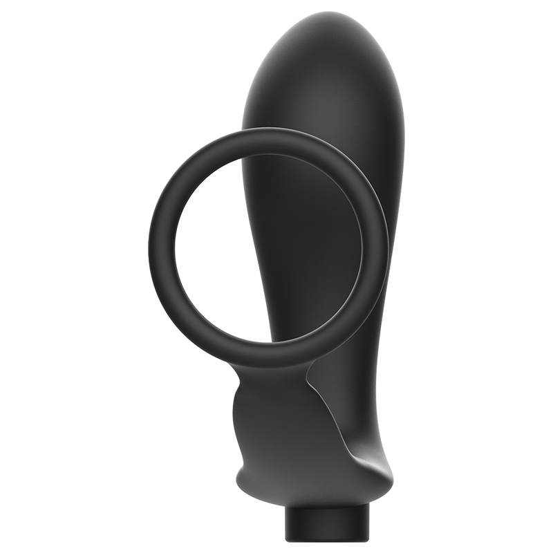 ADDICTED TOYS - PENIS RING WITH REMOTE CONTROL ANAL PLUG BLACK RECHARGEABLE - NOCTURNA DESIRES