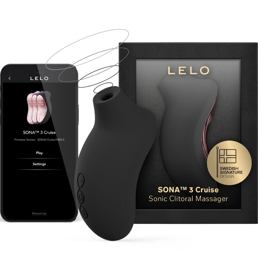 LELO - SONA 3 CRUISE SONIC CLITORAL MASSAGER BLACK - NOCTURNA DESIRES