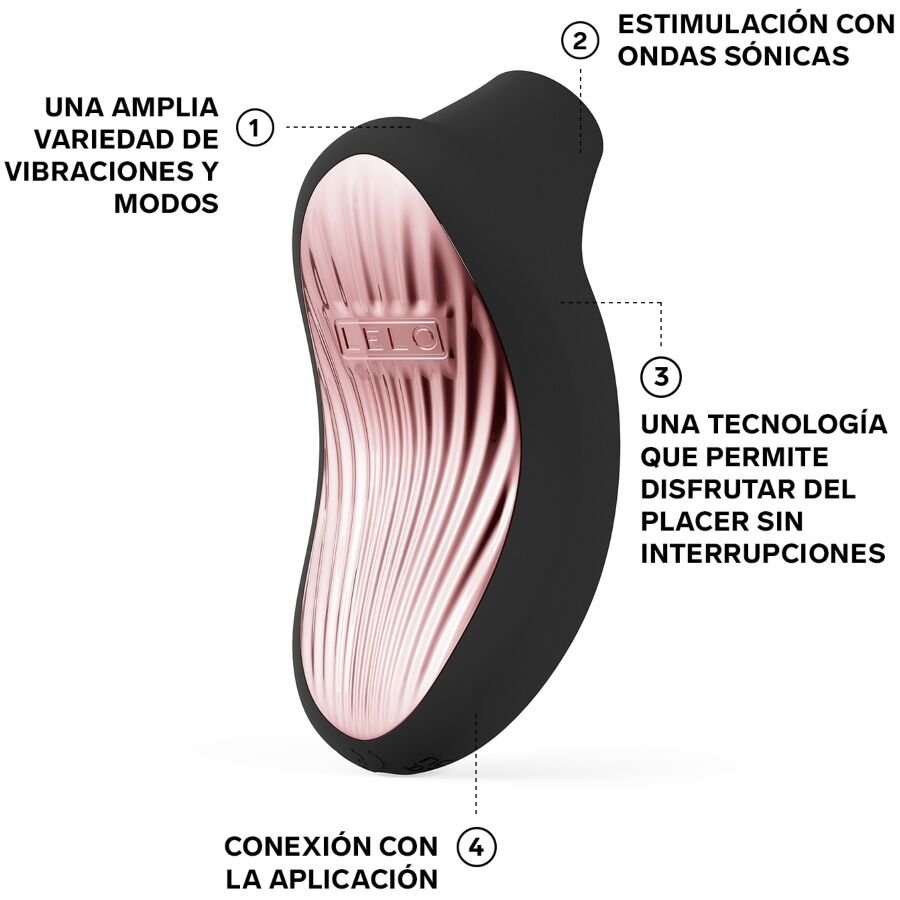 LELO - SONA 3 CRUISE SONIC CLITORAL MASSAGER BLACK - NOCTURNA DESIRES