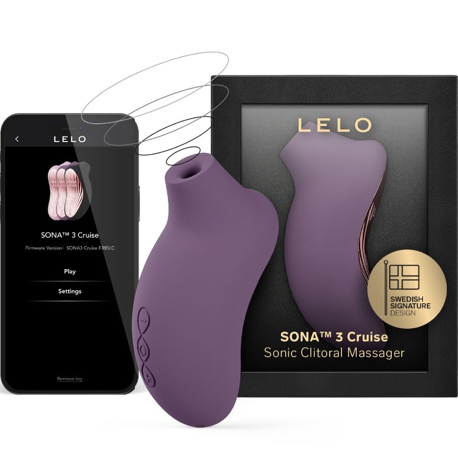 LELO - SONA 3 CRUISE SONIC CLITORAL MASSAGER PLUM - NOCTURNA DESIRES