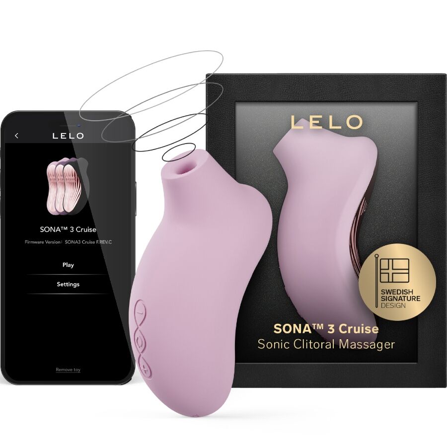 LELO - SONA 3 CRUISE SONIC CLITORAL MASSAGER SOFT PINK - NOCTURNA DESIRES
