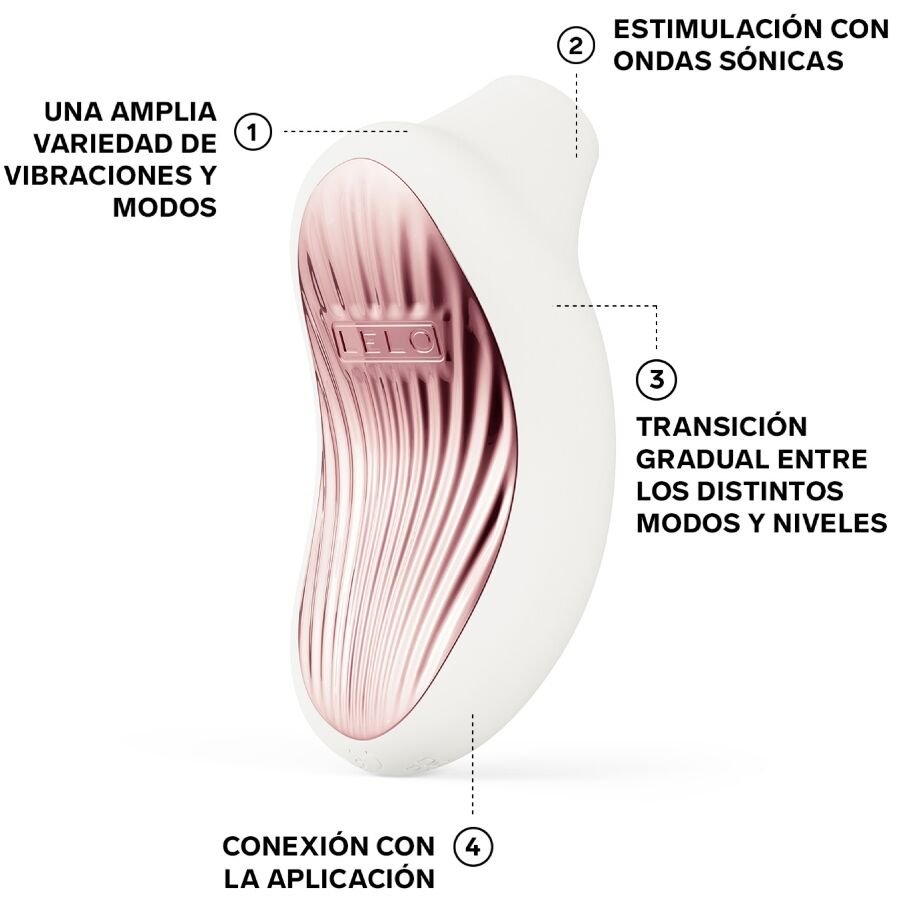 LELO - SONA 3 SONIC CLITORAL MASSAGER CREAM - NOCTURNA DESIRES