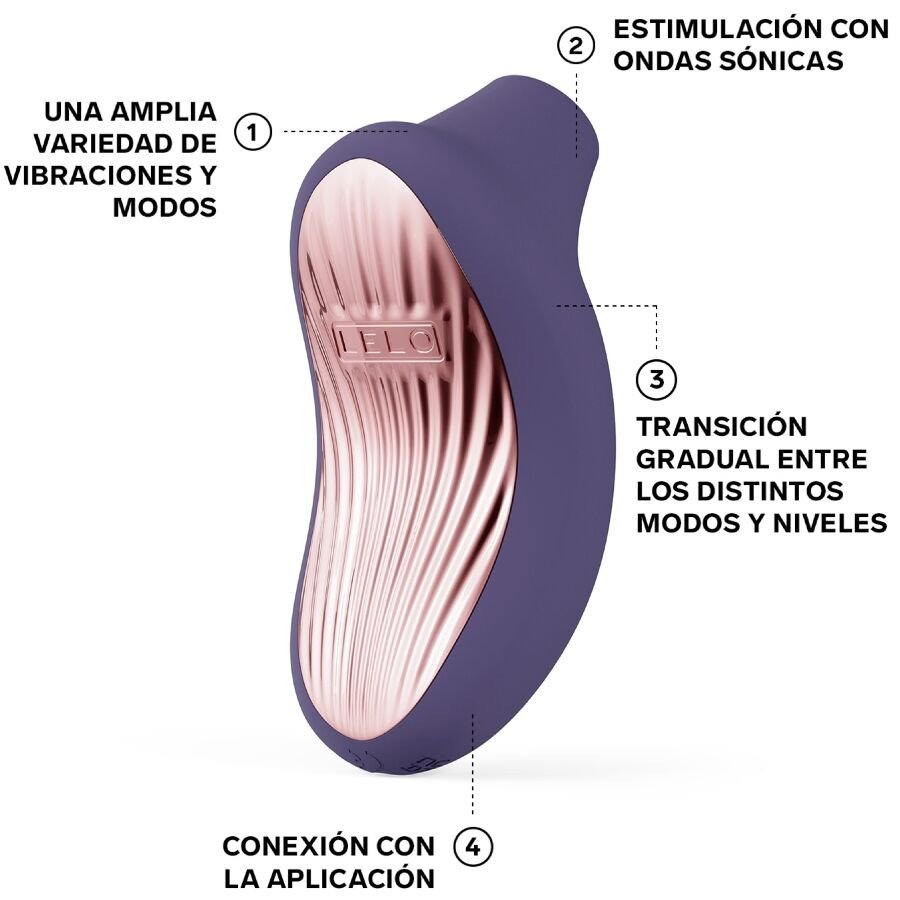 LELO - SONA 3 SONIC CLITORAL MASSAGER CYBER PURPLE - NOCTURNA DESIRES