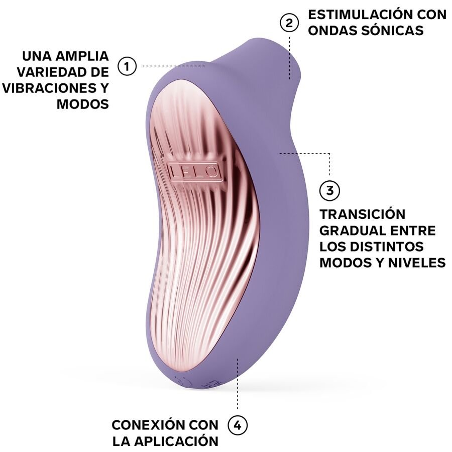 LELO - SONA 3 SONIC CLITORAL MASSAGER VIOLET DUSK - NOCTURNA DESIRES