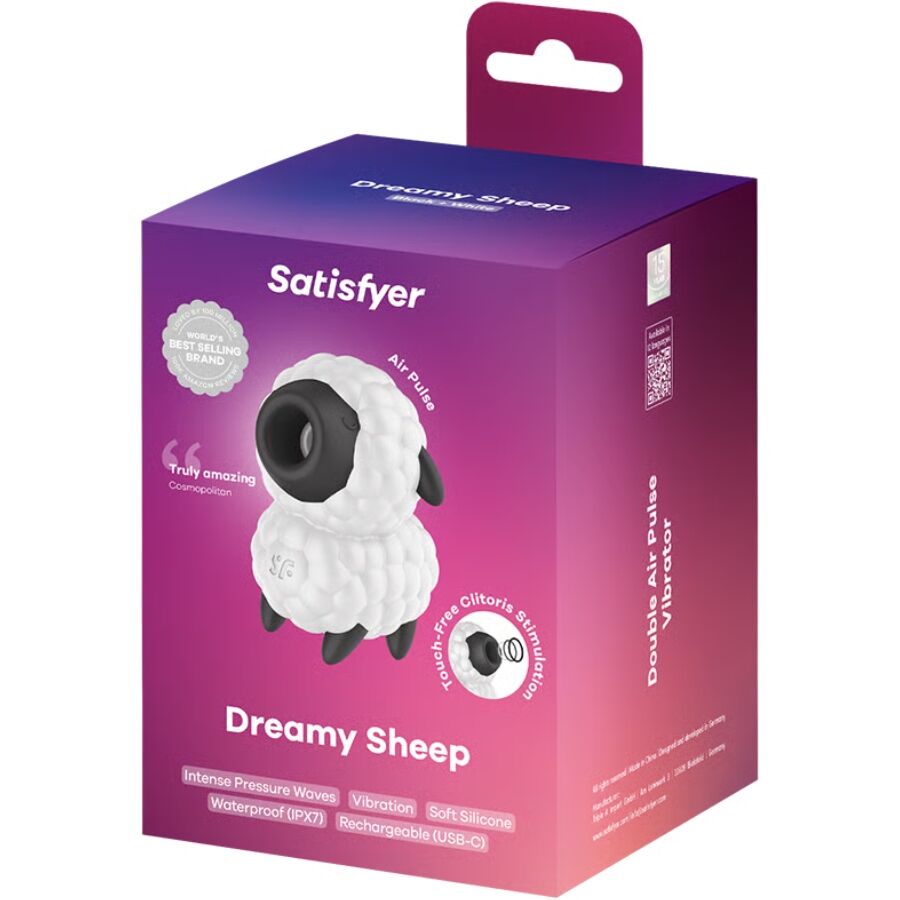 SATISFYER - DREAMY SHEEP VIBRATOR & AIR PULSE STIMULATOR - NOCTURNA DESIRES