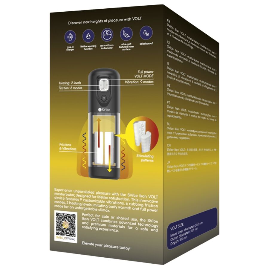 SNAIL VIBE - IKON VOLT HEAT AND FRICTION EFFECT MASTURBATOR - NOCTURNA DESIRES