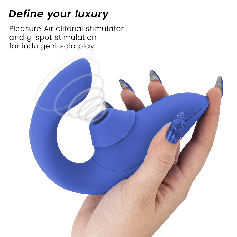 WOMANIZER - BLEND RABBIT VIBRATOR STIMULATOR VIBRANT BLUE - NOCTURNA DESIRES