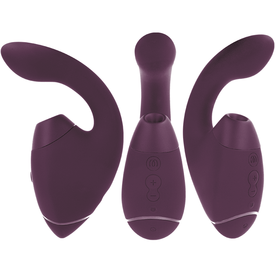 WOMANIZER - DUO NEXT DUAL CLITORAL & G - SPOT STIMULATOR DARK PURPLE - NOCTURNA DESIRES
