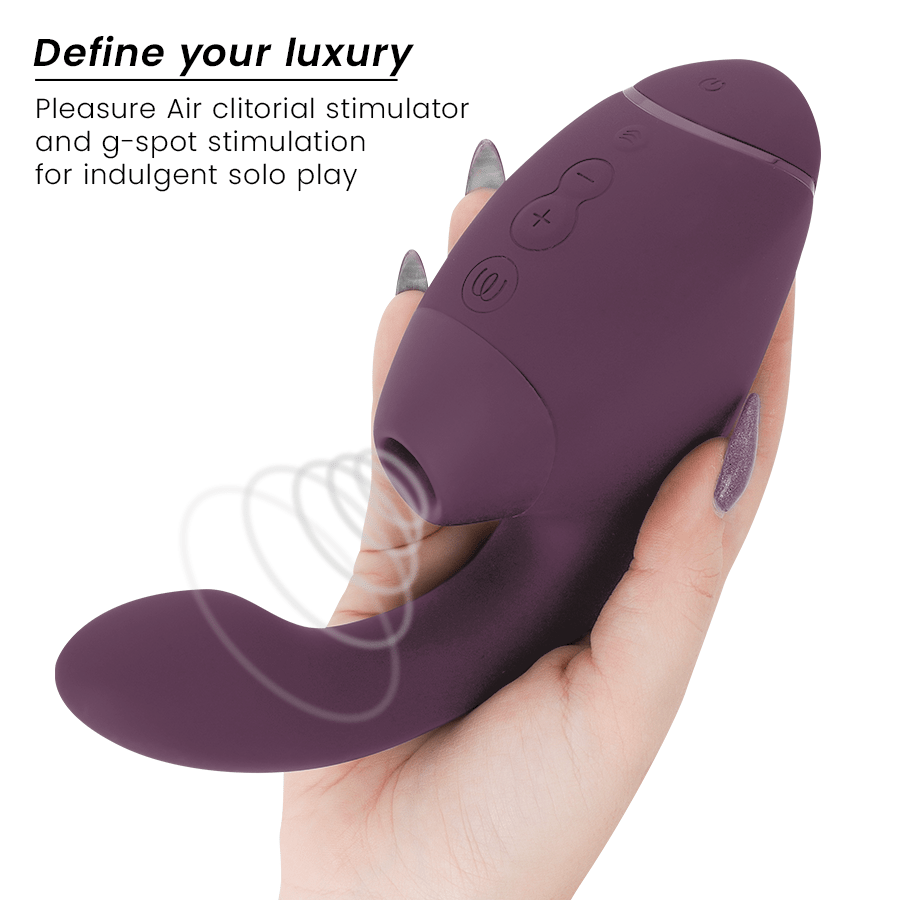 WOMANIZER - DUO NEXT DUAL CLITORAL & G - SPOT STIMULATOR DARK PURPLE - NOCTURNA DESIRES