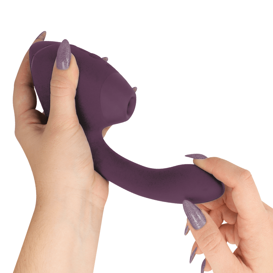 WOMANIZER - DUO NEXT DUAL CLITORAL & G - SPOT STIMULATOR DARK PURPLE - NOCTURNA DESIRES