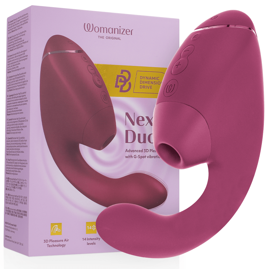 WOMANIZER - DUO NEXT DUAL CLITORAL & G - SPOT STIMULATOR DUSKY PINK - NOCTURNA DESIRES