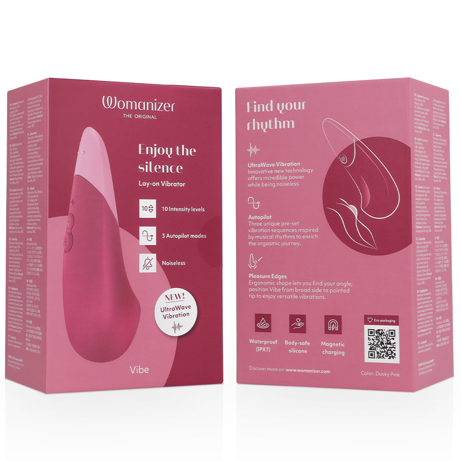 WOMANIZER - VIBE LAY - ON SILENT VIBRATOR DUSKY PINK - NOCTURNA DESIRES